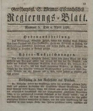 Nr. 3 : 4. April 1826
