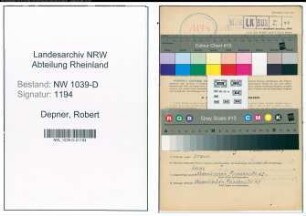 Entnazifizierung Robert Depner , geb. 29.06.1900 (Braumeister)