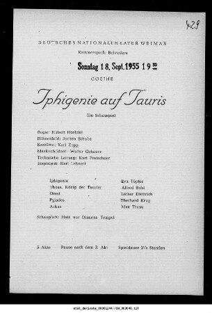 Iphigenie auf Tauris