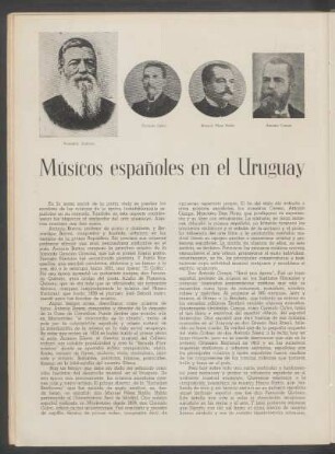 Músicos españoles en el Uruguay