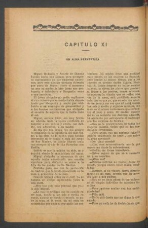 Capítulo XI - Un alma pervertida