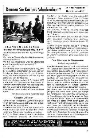 Das Fährhaus in Blankenese : (Fortsetzung aus 6/90)