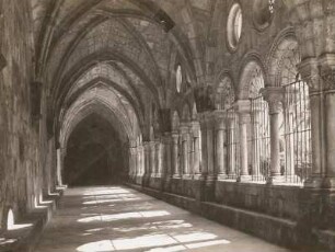 Spanien. Tarragona. Kathedrale. Kreuzgang. Der Kreuzgang rührt großenteils aus dem frühen 13. Jh. her und ist einer der schönsten in Spanien