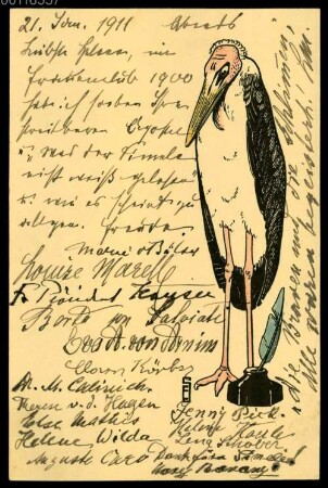 Joseph Joachim (1822-1882) und Helene Raff (1865-1942) Nachlass: Brief des Berliner Frauenclubs von 1900 an Helene Raff - BSB Raffiana VI. Frauenclub 1900