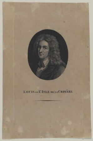 Bildnis des Louis de la Croyére L'Isle
