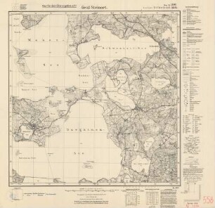 1896 (alte Nr.: 558) Groß Steinort, Meßtischblatt (4cm - Karte)