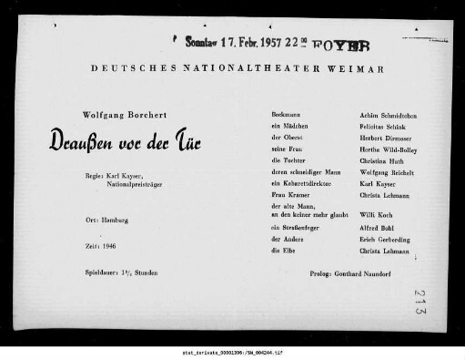 Draußen vor der Tür