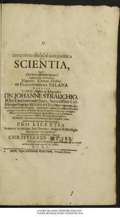 Disputatio Inauguralis Iuridica De Scientia