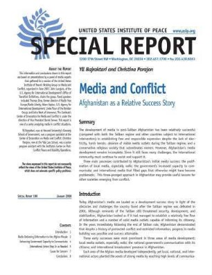 Media and conflict : Afghanistan as a relative success story