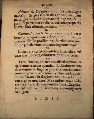 Disputatio ordinaria ex theologia scholastica