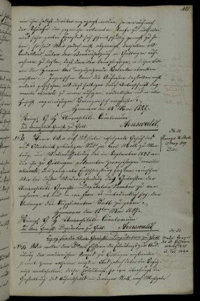 Approbation des Mediziner Doktor Eichhorn.