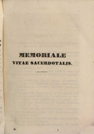 Memoriale vitae sacerdotalis