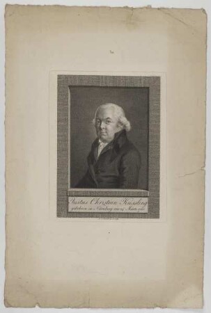 Bildnis des Justus Christian Kiessling
