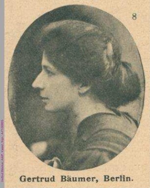 Porträt von Gertrud Bäumer