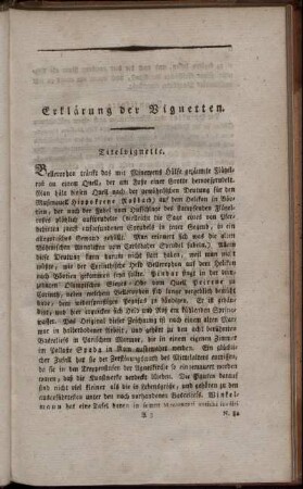 Erklärung der Vignetten.