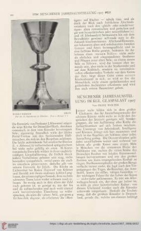 4: Münchner Jahresausstellung im kgl. Glaspalast 1907, [1]