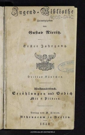 Weihnachtsbuch : Erzählungen und Gedichte