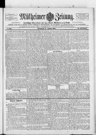 Mülheimer Zeitung. 1894-1933