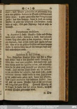 30. Spiritus & Sal Urinae.