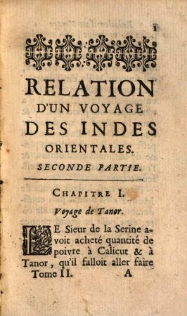 Relation D'Un Voyage Des Indes Orientales : Dedié à Monseigneur l'Evêque de Meaux, 2