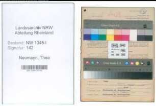 Entnazifizierung Thea Neumann , geb. 29.07.1915 (Sekretaerin)