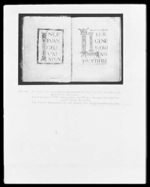 Evangeliar Kaiser Lothars — Schmuckseite zum Anfang des Matthäus-Evangeliums (Initiale I), Folio 16verso
