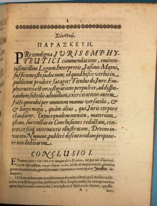 Theorico-Practica Iuris Emphyteutici Synopsis