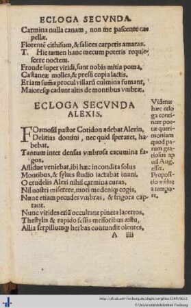 Ecloga Secunda: Alexis