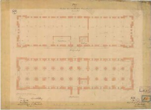 Plan zum Neubau des städtischen Lagerhauses hierselbst.