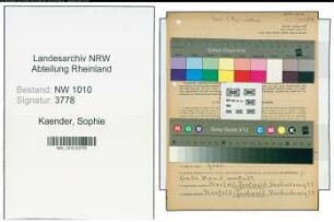 Entnazifizierung Sophie Kaender , geb. 20.07.1893 (Milchverteiler)