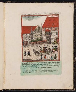 4. Th. Tb. 8 Eine Nürnbergische bürgerliche Hochzeit. - Evangelisch-Lutherische Kirchengemeinde Sankt Sebald, Nürnberg, Pfarrhof, Erker