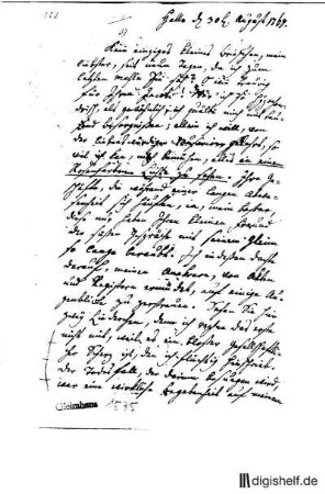 112: Brief von Johann Georg Jacobi an Johann Wilhelm Ludwig Gleim