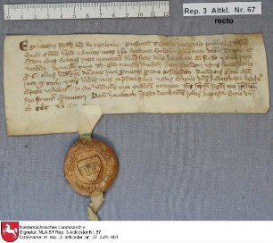 1320 August 29 Die von Heinbruch verkaufen dem Alten Kloster den Wald Tryne, in Rodenhöpe