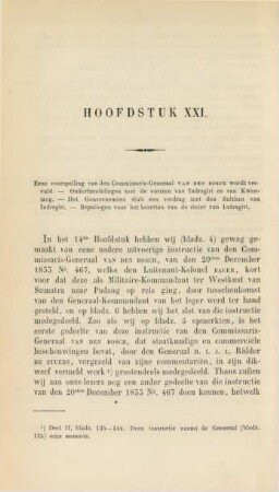 Hoofdstuk XXI. Eene voorspelling van den commissaris-generaal van den Bosch wordt vervuld. - ...