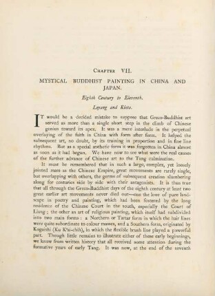 Chapter VII. Mystical Buddhist painting in China and Japan