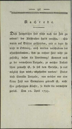 Nachrede.