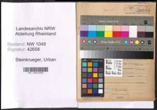 Entnazifizierung Urban Steinkrueger , geb. 21.01.1900 (Landwirt)