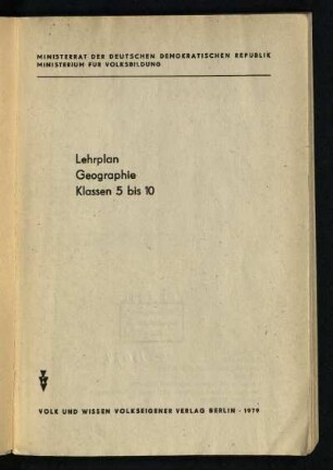 1979: Klassen 5 bis 10