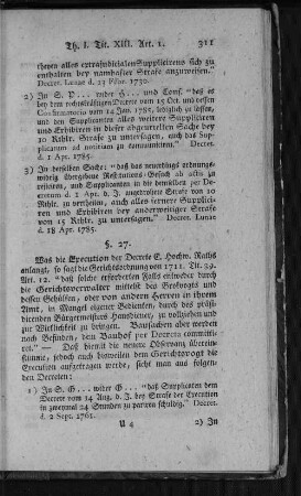 Execution der Decrete E. Hochw. Raths