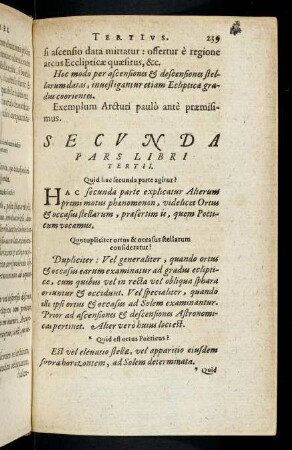 239-256, Secunda Pars Libri Tertii