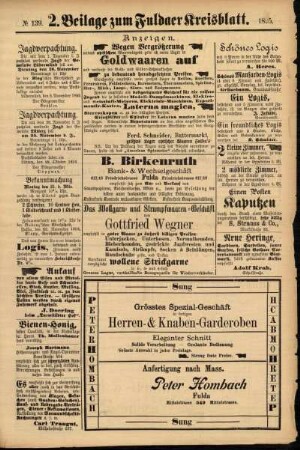 Dritte Ausgabe vom Samstag, den 23. November 1895.