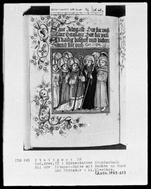 Deutsches Gebetbuch (Waldburg-Gebetbuch) — Heilige Kleriker, Folio 68verso