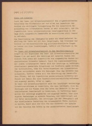 Lesen und Literatur