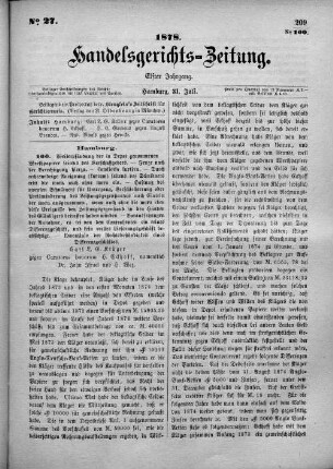 No. 27. 31. Juli 1878
