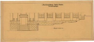 Billing, Hermann; Baden-Baden; Kunsthalle - Terrasse (Längsschnitt)