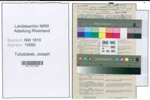 Entnazifizierung Joseph Tulodzieski , geb. 02.08.1912 (Postschaffner)