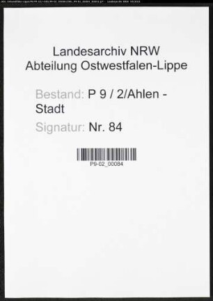 Heiratsregister Standesamt Ahlen-Stadt