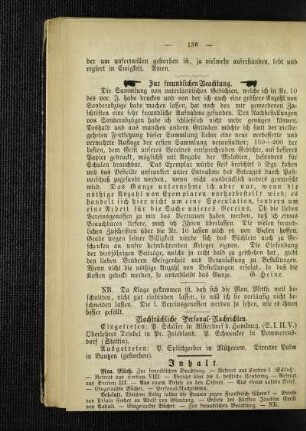 Zur freundlichen Beachtung