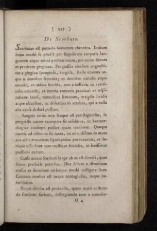 De Scorbuto.