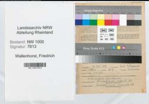 Entnazifizierung Friedrich Wallenhorst, geb. 13.03.1913 (Vers.Angest.)